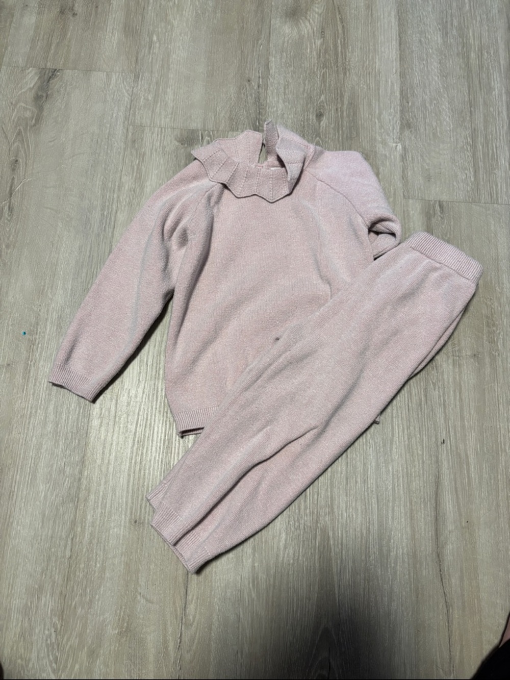 Primark Pink Knit Sweater and Joggers Set